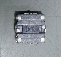 Photo of actual buttons. Ground pins are mutally offset and aligned with short axist of other pins