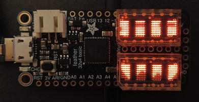 Prototype using Adafruit Feather 32u4 Proto